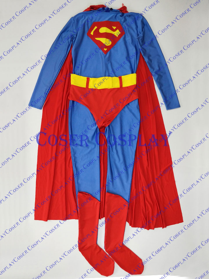 2019 Sky Blue Superman Cosplay Costume Halloween Idea 0325